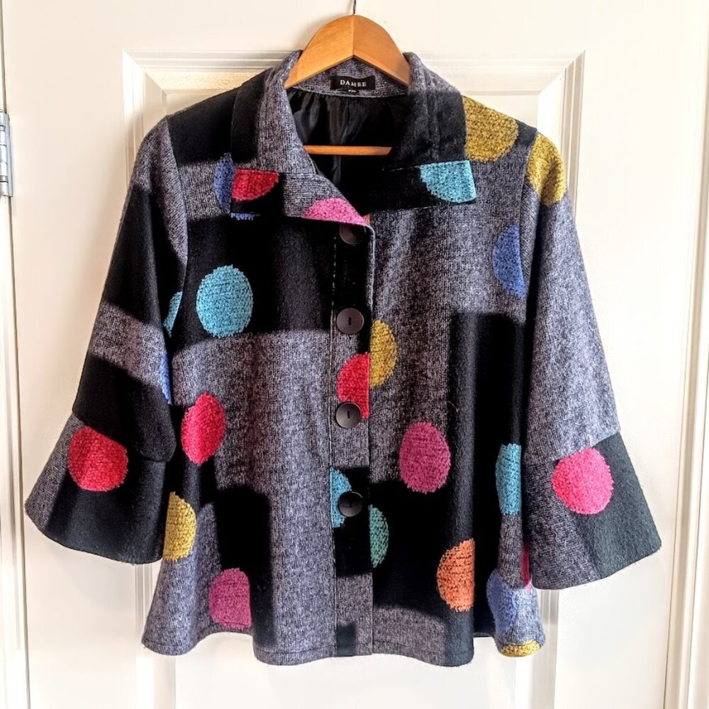 Damee Multicolor Dot Print Jacket - image 2